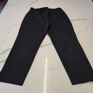 Eileen Fisher elastic waist stretch cotton pants